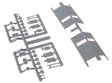 Dash 2 Hood End without Class Lights pkg(2) -- Used on EMD SD70, 75, late Dash 2 and BL20-2