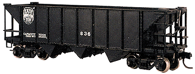 3-Bay Open Hopper (HOn3) -- East Broad Top w/Trucks