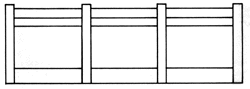 Long Lower Wall -- Less Doors pkg(2)