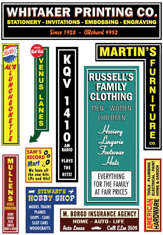 Large Wall Signs -- Set No. 1