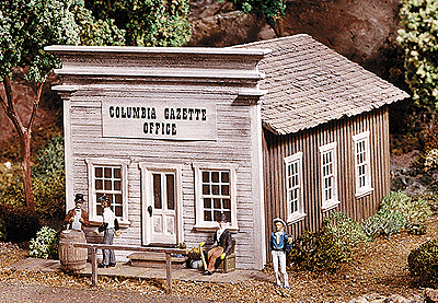 Columbia Gazette Office -- 4 x 5"  10.1 x 12.7cm