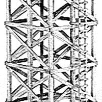 Water Tower -- 1-5/8"  4.2cm Square