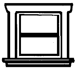 Windows (White Plastic) -- Small, 2-Pane pkg(6)