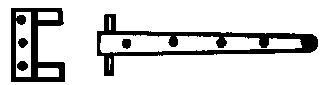 Large Hinges -- Black Plastic pkg(8)