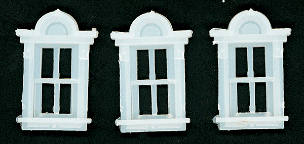 Windows (White Plastic) -- Small Victorian pkg(3)
