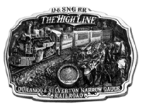 Belt Buckle -- Durango Highline  Fits Belts Up To 1-3/4" Wide