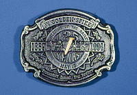 Belt Buckle -- The Golden Spike 125 Years Belt Buckle - Fits Belts Up To 1 3/4" Wide