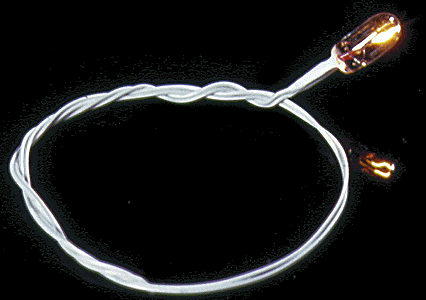 Grain-Of-Wheat Bulb -- 12-Volt with 1/8" Black Wires