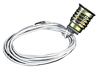 Bulb Socket w/8" Black Wires
