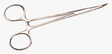 5" Locking Forceps -- Curved Tip