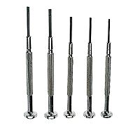 Jeweler's Screwdriver Set -- Blade range of .049 to .079
