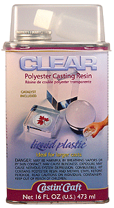 Polyester Casting Resin w/.5-Ounce Catalyst -- 16oz  473mL-1