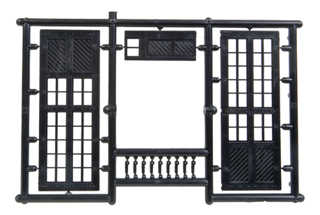 Super Detailing Accessories -- Large Double Shop Doors  3 Pairs