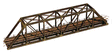 Modernized Through-Truss Bridge w/Walkways -- Kit - Modern Portals, Single Track 11-15/32"  29.1cm (153 Scale Feet)-1