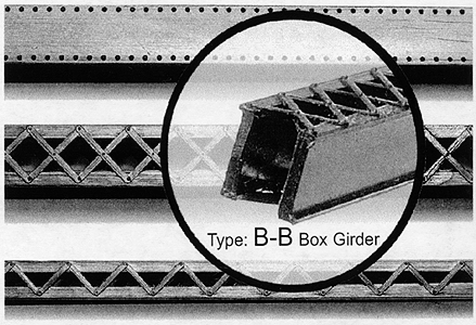 Heavy Duty Laced Bridge Girders -- Kit - 5-7/8" 14.9cm Long pkg(5)
