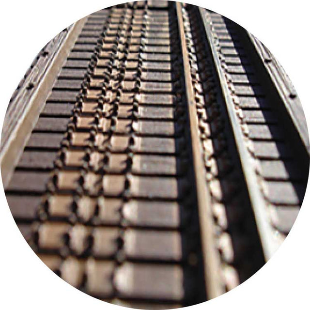 25' Bridge Tie Sections -- Eight Sections & Four 25' Stringers for Code 83 with Code 70 Guard Rail