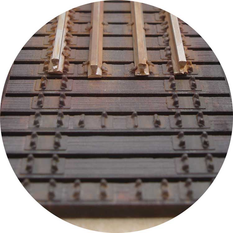 25' Bridge Tie Sections -- 8 Sections & 4 25' Stringers for Code 100 w/Skip Tie Code 83 Guard Rail
