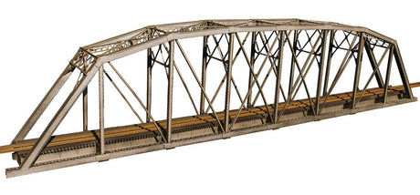 200' Single-Track Heavy-Duty Laced-Parker-Truss Bridge -- Kit - 28-1/4 x 3"  71.8 x 7.6cm