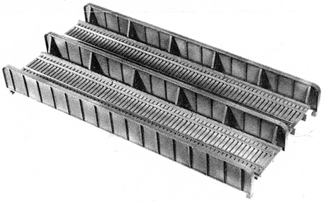 72' Double-Track Plate Girder Bridge -- Kit - 10 x 4-3/4"  25.5 x 9.5cm