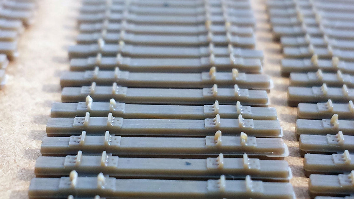 Code 55 Mainline Ties - Curvable Strip -- Each: 12"  30.5cm pkg(50)-4