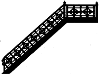 Irn Stairway Railing w/Br