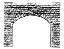 Tunnel portal d cut stone