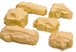 Cast Resin Freight Car Load -- Wrapped Machinery - 6 Assorted Pieces