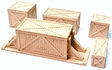 Cast Resin Freight Car Load -- Heavy Crates - Various Pieces pkg(5)