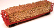 Cast Resin Freight Car Load -- Pulpwood for Atlas Cars (sold separately)