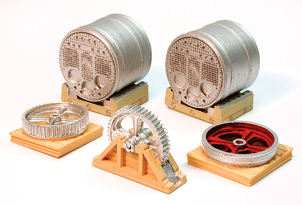 Cast Resin Freight Car Load -- 40-Ton Steam Boiler 3/4"  1.9cm