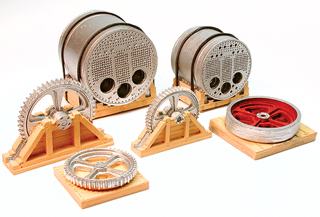 Cast Resin Freight Car Load -- 80-Ton Steam Boiler 1" & 1-1/4"  2.5 & 3.1cm