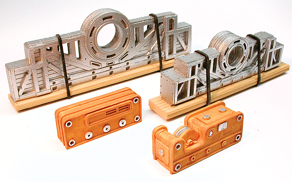 Cast Resin Freight Car Load -- 80-Ton Ship's Driveshaft & Pulley 3-3/4" & 4-1/4"  9.5 & 10.7cm