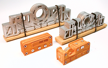 Cast Resin Freight Car Load -- 80-Ton Ship's Driveshaft & Pulley 3-3/4" & 4-1/4"  9.5 & 10.7cm