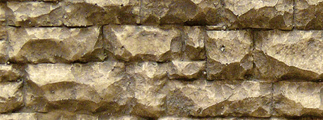 Flexible Random Stone Wall w/Self-Adhesive Backing -- Large Stones - 13 x 3-1/2"  33 x 8.9cm