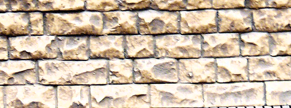 Flexible Cut Stone Wall with Self-Adhesive Backing -- Small Stones - 13 x 3-3/8"  33 x 8.6cm