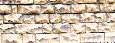 Flexible Cut Stone Wall with Self-Adhesive Backing -- Small Stones - 13 x 3-3/8"  33 x 8.6cm