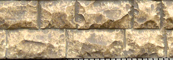 Flexible Cut Stone Wall w/Self-Adhesive Backing -- Large Stones - 13-3/4 x 3-1/2"  34.9 x 8.9cm