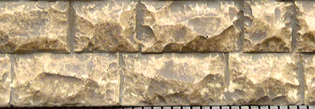Flexible Cut Stone Wall w/Self-Adhesive Backing -- Large Stones - 13-3/4 x 3-1/2"  34.9 x 8.9cm