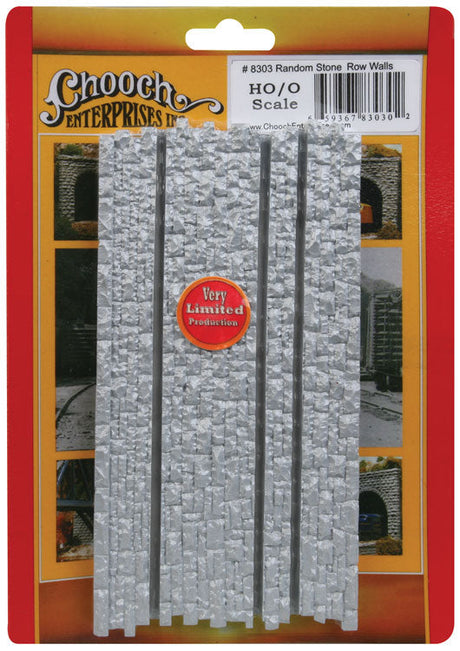 Medium Random Stone Row Wall -- For HO and O Scales-2