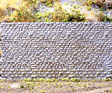 Cut Stone Retaining Wall -- Small - 6-3/4 x 3-13/32"  17.1 x 8.7cm