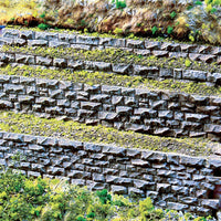 Medium Cut Stone Row Wall -- For HO & O Scale