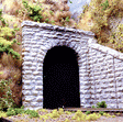 Single-Track Cut Stone Tunnel Portal -- 4-1/2 x 4-1/2"  11.4 x 11.4cm