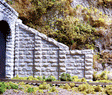 Cut Stone Sloped Tunnel Abutment pkg(2) -- 4-1/2 x 3-21/32"  11.4 x 9.3cm