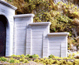 Concrete Stepped Tunnel Abutment -- 4-1/2 x 3-1/2"  11.4 x  8.9cm pkg(2)