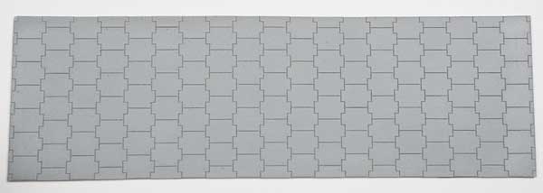 Flexible Vinyl Wall -- Modern Concrete Cruciform (Cross-shaped) Pattern 11-7/8 x 3-3/4" 30.1 x 9.5