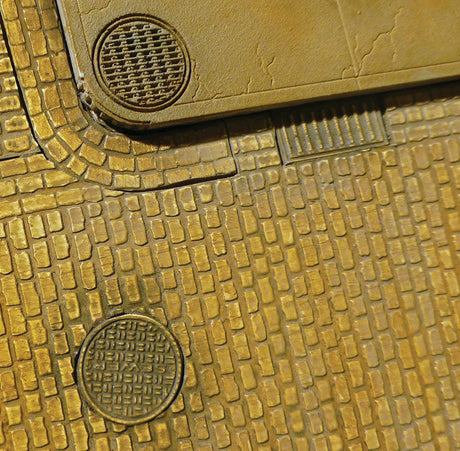 Flexible Roadway - Cobblestone Street Details -- Small for HO & N Scales (Matches #214-8654)-2