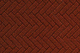 Flexible Herringbone Dark Red Brick Sheet -- Large for HO, S & O Scales 1/8" Brick