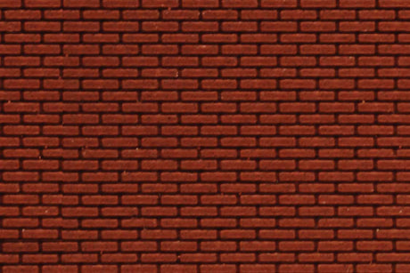 Flexible Dark Red Brick Pavers Sheet pkg(2) -- Small for HO & N Scales - 3-3/4 x 12" 9.5 x 30.5cm