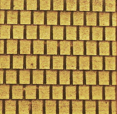 Shake Shingle Roof Sheet -- Medium for HO Scale: 3-3/4 x 12"  9.5 x 30.5cm-1