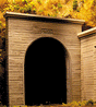 Single Track Concrete Tunnel Portal -- 2-13/32 x 2-1/2"  6 x 6.25cm pkg(2)
